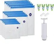 ORIAPT Reusable Sous Vide Bags Vacuum Storage sealed Bags BPA-free for Food Storage and Sous Vide Cooking 3 sizes 15 bags