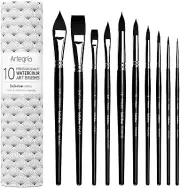 Watercolor Brush Set - 10 Professional Watercolor Paint Brushes for Artists - So