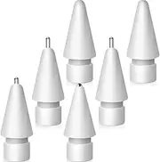 Upgraded Tips for Apple Pencil, All Size Mix Replacement Pencil Tips for Apple Pencil 2nd/ 1st Gen/USB-C/Pencil Pro Tips(6 PCS)