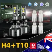 For FORD RANGER【2006 - 2014】Kit H/L Beam H4 9003 Headlight Globes White 8000LM (for: Ford)