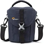 Lowepro Protective;Durable;Retro Scout SH100 Shoulder Bag for Mirrorless Camera, Blue Denim, (LP36930-0WW)