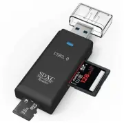 HighSpeed 2 in 1 MINI USB 3.0 Micro SD/SDHC/SDXC TF T-Flash Memory Card Reader