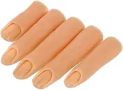 PLAFOPE Realistic Manicure Practice Hand Model Jointed Fingers Nail Display Tool for Nail Art Photography Silicone Mannequin Fingers