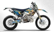 Kungfu Graphics Custom Decal Kit for TE FE 125 250 300 350 450 501 2015, Blue, Style 011