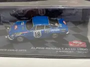 Alpine Renault A110 1800 Andruet 1973 Rally Montecarlo 1:43 Ixo Altaya Diecast