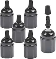Gyorwst 6-Pack Bakelite Lamp Holder E26/ E27 Light Socket Vintage Bulb Socket ES Screw Lampholder for Ceiling/Pendent/Floor