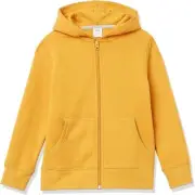 Amazon Essentials Hoodies - Boys' Zip-Up Sweatshirt YELLOW XL