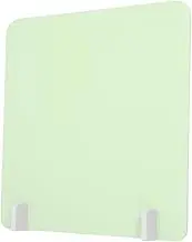 jojofuny 1 Set Sneeze Guard Panel Self Standing Desk Divider Shield for Classroom and Office Use with Base Practical Protection Against Droplets