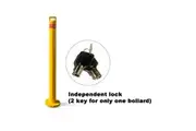 Removable Surface Mount Twist Type Bollard Lock Safety Barrier Vehicle Security 103cm x 90mm