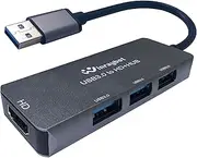 USB to HDMI Adapter for Monitor, HDMI Splitter Extended Display, HDMI Hub for Monitors, USB Video Card, USB 3.0 a, HDMI Extender Compatible with Mac/Windows