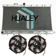 Aluminum Radiator+FAN For 2002-2007 Subaru Impreza 2.5L Sedan WRX STI RS TS MT