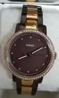 Fossil ES4300 Neely Brown Dial Two Tone Stainless Steel Women's Watch