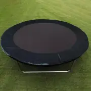 Trampoline Spring Cover Thick Round Frame Pad Trampoline Pad (Black)