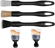 GYWHOOFT Auto Interior Dust Brush, 5 Pcs Car Detailing Brush Set, Car Clean Brush Tools with Cover, Car Detailing Soft Brushes Dust Brush for Car Dashboard, Air Conditioning Vents, Crevices