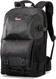 Lowepro Fastpack Bp 250 AW II, Travel-Ready Backpack Designed To Fit A DSLR, 2-3 Extra Lenses, A 15 Inch Laptop, Tablet And Space For Your Personal Gear, Black, (LP36869-PWW)