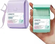 Mint Dental Flossers with 2 Box Travel Floss Picks Case,104 Count No Break No Shred Toothpicks Floss Sticks,Super Clean Tight Teeth,Perfect for Out Go,Travel-Friendly,Healthy Gums,(Green,Purple)