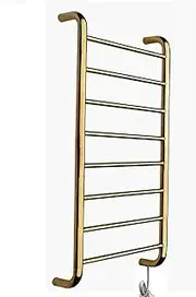Towel rack Towel Warmer Towel Warmer Heated Towel Rail Towel Rack Heater PVD Gold Plated Curved Towel Rail 304 Stainless Steel Home Bathroom Accessories Wall Mounted Cloth Towel Heated