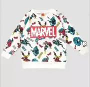 Marvel Comics Boys 2T Toddler Sweater Hulk Captian America Spider Man Unisex