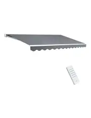 [Instahut] Motorised Folding Arm Awning 4x2.5m in Grey