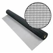 Window Screen Roll Aluminum Mesh Black 42in x100ft Insect Door Replacement
