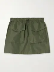 [Moncler] Moncler - Taffeta Cargo Mini Skirt - Green - IT46 IT 46 Green