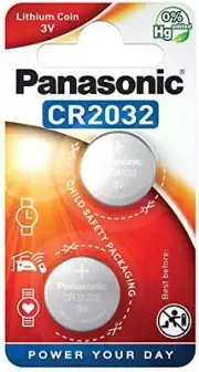 Panasonic 2pcs Cr2032 3v Lithium Batteries