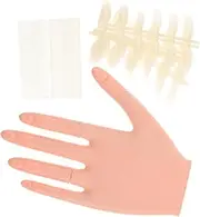 OATIPHO 1 Sets Nail Practice Hand Mannequin for Acrylic Nails Flexible Fake Hand for Beginners and Salon Use Easy to Clean and Maintain