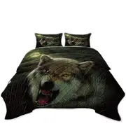 Cool Wildlife Animal Art Nightbreed Moon Wolf Coverlet
