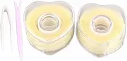 1200/600 Pairs Of Double Eyelid Tape, Waterproof and Breathable Double Eyelid Stickers Unseen Self-Adhesive Double Eyelid Strip Eyelid Stickerswith Fork Rod and Tweezers