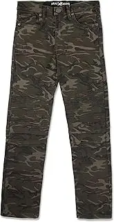 [X RAY] Husky Slim Fit Biker Pants for Big Boys, Little Boys & Toddlers – Distressed Skinny Moto Jeans