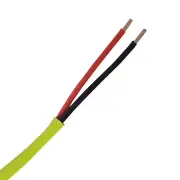 14/2 Fire Alarm Audio Wire Cable 2 Conductor 14 AWG FPLP Plenum Yellow - 1000ft