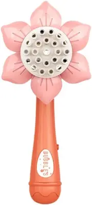 Ibasenice Bubble Maker Machine Sunflower Shape Handheld Blower Toy Automatic ...