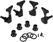 ibasenice Guitar Chord Accessories 4l Bass Tuning Pegs Tuners for Bass Machine Head Black
