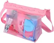 DOITOOL Phone Case Buoy Phones Swim Pool Water Mobile Holder Floating Clear Beach Bag Pouches Bag with Waist Strap Dry Bag Pink
