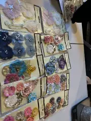 Recollections Floral Embellishments Lot/Bundle 10 Packs. 66 Pieces. Brand New