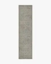 75' x 305' | Machine Washable Runner Rug | Kid & Pet Friendly | Indoor Rug | Frances Stone Grey Rug | Ruggable