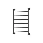 600*808*95mm Lillian Matte Black Stainless Steel Heated Towel Rail