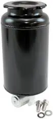 Aeroflow Round Universal Washer Tank Black 163mm H X 88mm Dia - AF77-1047BLK
