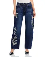 Driftwood Elaine X Raised Rode Barrel Leg Jeans in Dark Wash