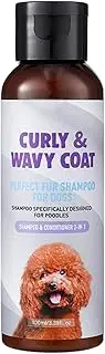 Pet Hair Cleansing Shampoo | 100ml Kitten Puppy Curly Coat Shampoo with Fragrance - Lasting Sensitive Skin Care Solution for Small Large Dogs Use for Shelter, Travel