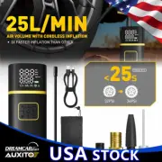 USA Tire Inflator Pump Portable Air 150PSI Air Pump LCD Digital Gauge Pressure