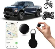 ROZEUS Mini GPS Tracker for Vehicles, Kids, Pets, Elderly – Real Time Car Tracking Device with Find My (iOS), No Subscription, No SIM, Hidden Anti-Theft Tag, Best Tracker for Cars & Dogs