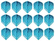 5 Sets Harrows Sparkle Standard Dart Flights - Ships Tracking - Blue