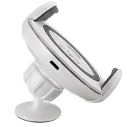 360o Wireless Car Fast Charger Holder Mount Clamp Stand Dock Air Vent Automatic White
