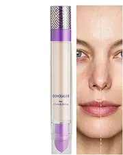 Concealer for Dark Circles,4 in 1 Waterproof Full Coverage Long Lasting Corrector Stick - Radiant Brightening Hydrating Cc Cream Cosmetics 7.5ml for Women