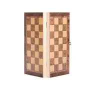 Wooden Folding Chess Set Checkers Gaming Set