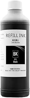 500ML Black Dye Ink, Inkjet Printer Cartridge CISS - Compatible with HP, Compatible with Epson, Compatible with Canon