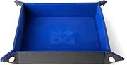 Metallic Dice Games MDG Velvet Folding Dice Tray, Blue