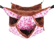 New Guinea Pig Rat Hammock Hamster Ferret Hanging Nest Mice Bed Toy Warmer House - Hanging Toy Warmer House with Sturdy Metal Buckles