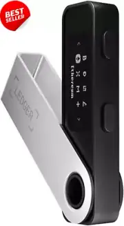 Nano S Plus Crypto Hardware Wallet Matte Black Secure NFTs Tokens Cryptocurrency